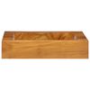 vidaXL Lavabo Bois de teck massif 50x35x10 cm