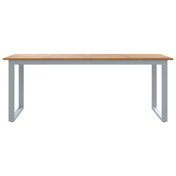vidaXL Table de jardin et pieds en forme de U 200x90x75 cm bois acacia