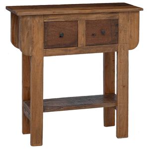 vidaXL Table console bois de récupération mélangé 80x35x80 cm