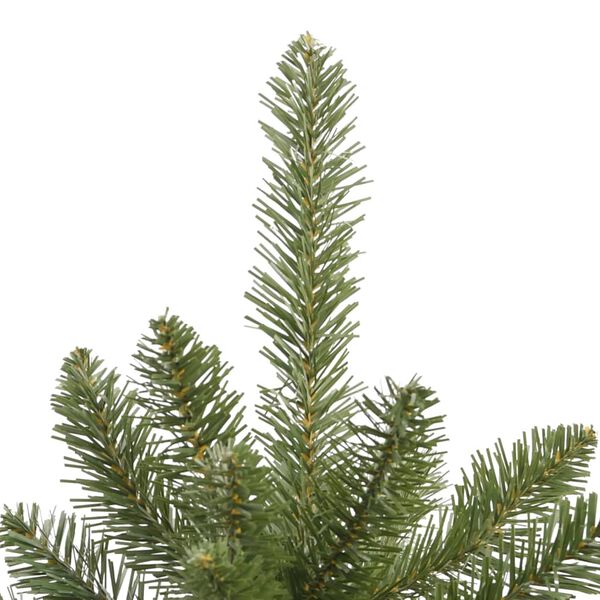 vidaXL Sapin de Noël artificiel à charnières avec support vert 180 cm