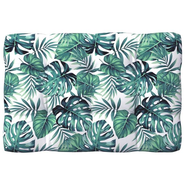 vidaXL Coussins de canap&eacute; palette lot de 7 Motif de feuilles