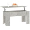vidaXL Table basse gris b&eacute;ton 101x49x52 cm bois d'ing&eacute;nierie