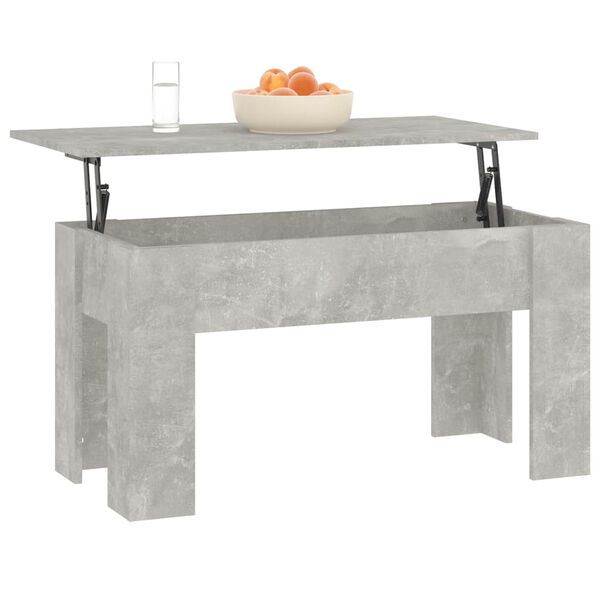 vidaXL Table basse gris b&eacute;ton 101x49x52 cm bois d'ing&eacute;nierie