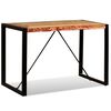 vidaXL Table &agrave; manger Bois de r&eacute;cup&eacute;ration massif 120 cm