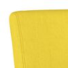 vidaXL Fauteuil sans accoudoirs jaune clair tissu