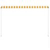 vidaXL Auvent rétractable 200x150 cm Jaune et blanc