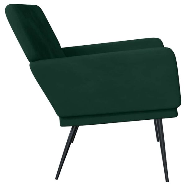 vidaXL Banc Vert fonc&eacute; 108x79x79 cm Velours