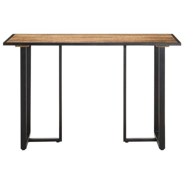 vidaXL Table &agrave; manger 120 cm Bois de manguier brut