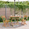 vidaXL Table pliable de jardin 90x75 cm Bois d'acacia massif