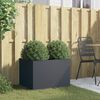 vidaXL Jardini&egrave;re anthracite 62x47x46 cm acier