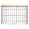vidaXL Banc de jardin design de gabion 63x31,5x42cm bois massif de pin