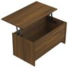 vidaXL Table basse Ch&ecirc;ne marron 102x55,5x52,5 cm Bois d'ing&eacute;nierie