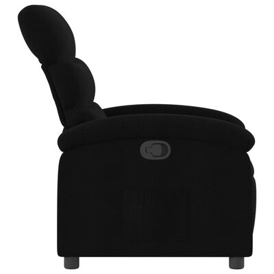 vidaXL Fauteuil inclinable Noir Tissu