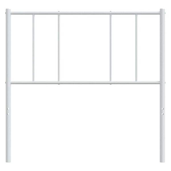 vidaXL Tête de lit métal blanc 100 cm