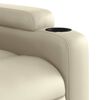 vidaXL Fauteuil de massage inclinable crème similicuir