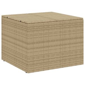 vidaXL Boîte de rangement de jardin mélange beige 291L résine tressée