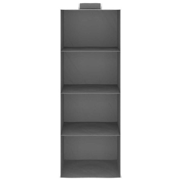 vidaXL &Eacute;tag&egrave;res suspendues de rangement 2 pcs 4 niveaux Tissu