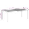 vidaXL Table de jardin 200x100x74 cm Bois d'acacia massif