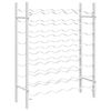 vidaXL Casier &agrave; bouteilles pour 48 bouteilles Blanc M&eacute;tal