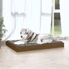 vidaXL Lit pour chien Marron miel 101,5x74x9 cm Bois de pin solide