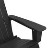 vidaXL Chaise Adirondack &agrave; bascule Noir 92 x 73,5 x 92 cm HDPE