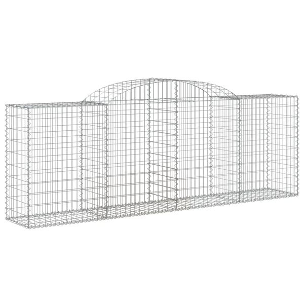 vidaXL Paniers &agrave; gabions arqu&eacute;s 20 pcs 300x50x100/120 cm fer galvanis&eacute;
