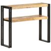 vidaXL Table console 90x30x75 cm Bois de manguier brut