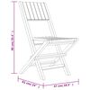 vidaXL Chaises de jardin pliantes lot de 4 47x61x90cm bois massif teck