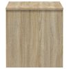 vidaXL Table basse chêne fumé 102x50,5x52,5 cm bois d'ingénierie