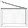 vidaXL Cage pour chien avec toit et porte gris 2x2x2 m acier galvanisé
