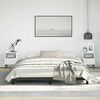vidaXL Cadre de lit sans matelas noir California similicuir