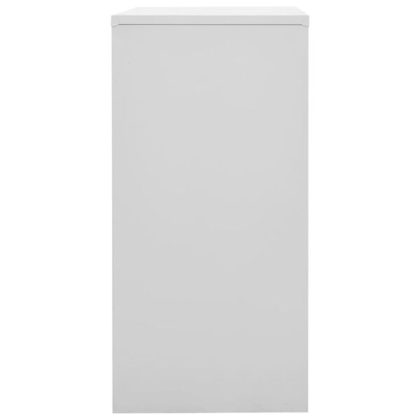 vidaXL Armoires &agrave; casiers 2 pcs Gris clair et vert 90x45x92,5 cm Acier