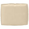 vidaXL Set de coussins de palette 2 pcs Beige Tissu Oxford