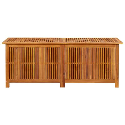 vidaXL Boîte de rangement de jardin 150x50x58 cm Bois d'acacia solide