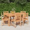 vidaXL Ensemble &agrave; manger de jardin 7 pcs Bois de teck solide