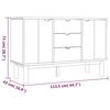 vidaXL Buffet OTTA 113,5x43x73 cm Bois massif de pin