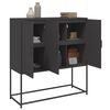 vidaXL Buffet haut noir 100,5x39x107 cm acier