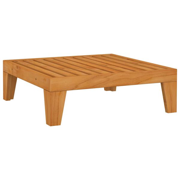 vidaXL Repose-pied sectionnel avec coussin gris fonc&eacute; Bois d'acacia