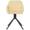 vidaXL Chaises pivotantes à manger lot de 2 Crème Velours