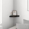 323889 vidaXL Floating Corner Shelf High Gloss Black 25x25x3,8 cm MDF