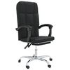 vidaXL Fauteuil inclinable de bureau noir similicuir