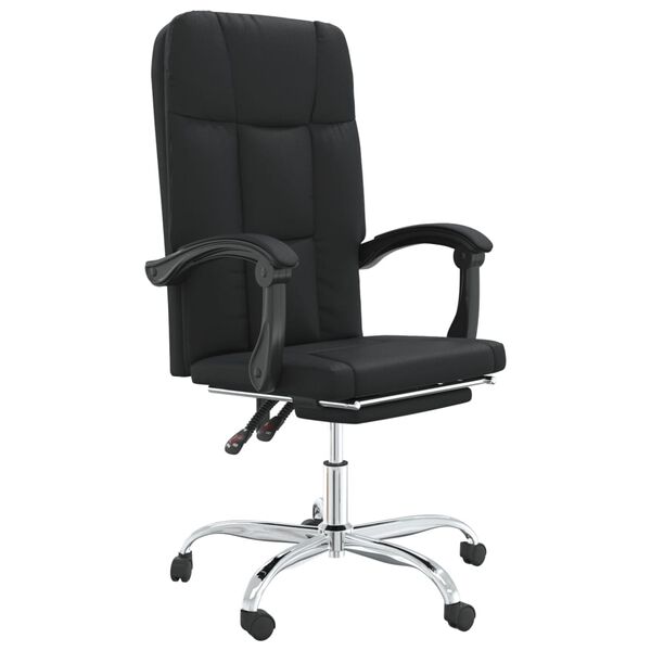 vidaXL Fauteuil inclinable de bureau noir similicuir
