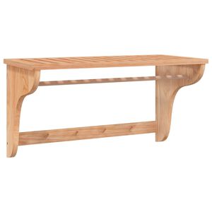 vidaXL Porte-serviette 60x30x35 cm Bois massif de noyer