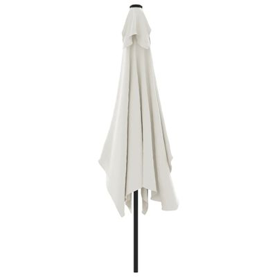 vidaXL Parasol 200 x 300 cm Blanc sable Rectangulaire