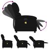 vidaXL Fauteuil inclinable de massage &eacute;lectrique noir velours