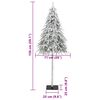 vidaXL Sapin de No&euml;l artificiel avec neige floqu&eacute;e 150 cm