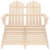 vidaXL Chaise de jardin Adirondack 2 places et repose-pied sapin