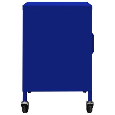 vidaXL Armoire de rangement Bleu marine 60x35x56 cm Acier