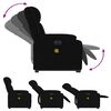 vidaXL Fauteuil inclinable de massage &eacute;lectrique noir tissu