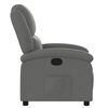 vidaXL Fauteuil inclinable gris fonc&eacute; tissu